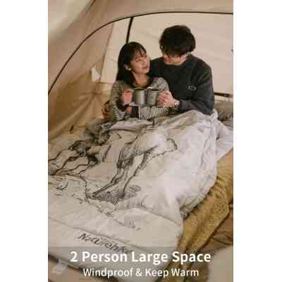 Спальний мішок Naturehike двомісний із подушками NH21MSD06 Green (6927595795330) Вінниця