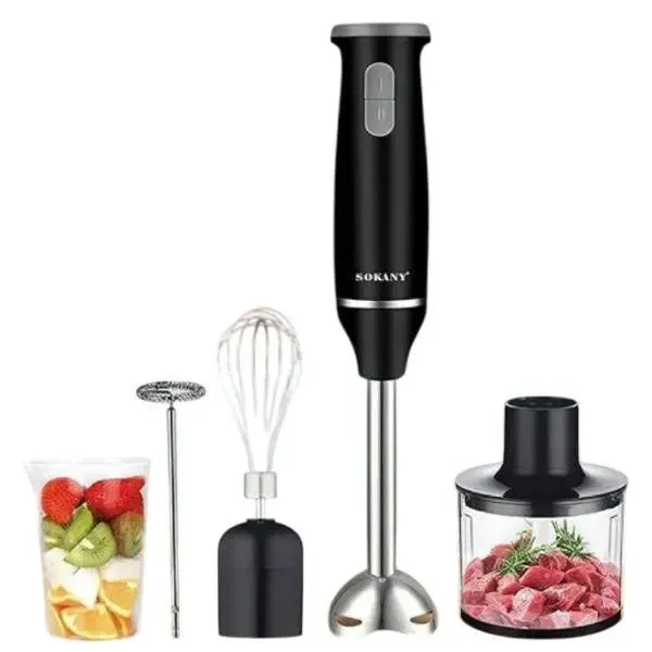 Бытовой ручной блендер 5 в 1 Sokany SK-1714-5, 800 Вт, многофункциональный, для кухни Одесса - изображение 1