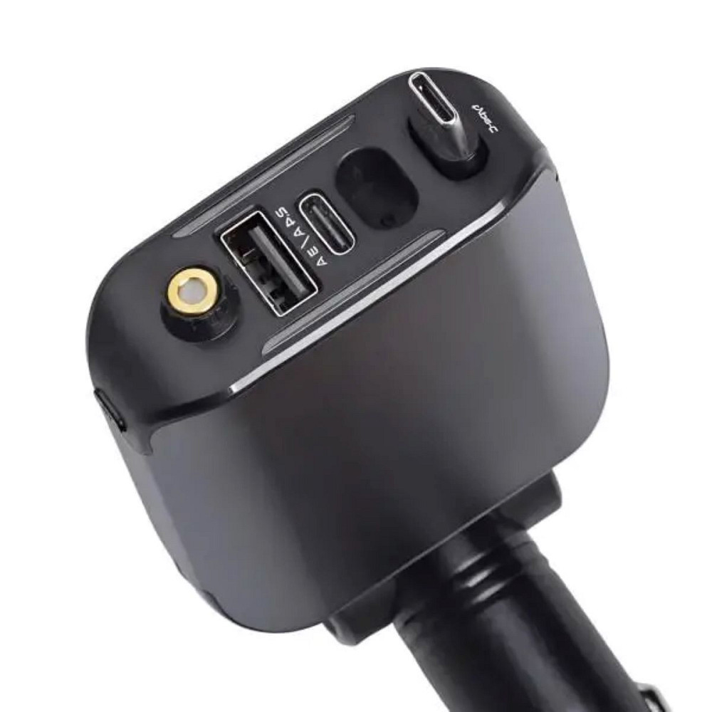 Автомобільний зарядний пристрій LED-проекція, зі швидкою зарядкою та висувним кабелем Type-C HP-E1 Коломия - фото 1