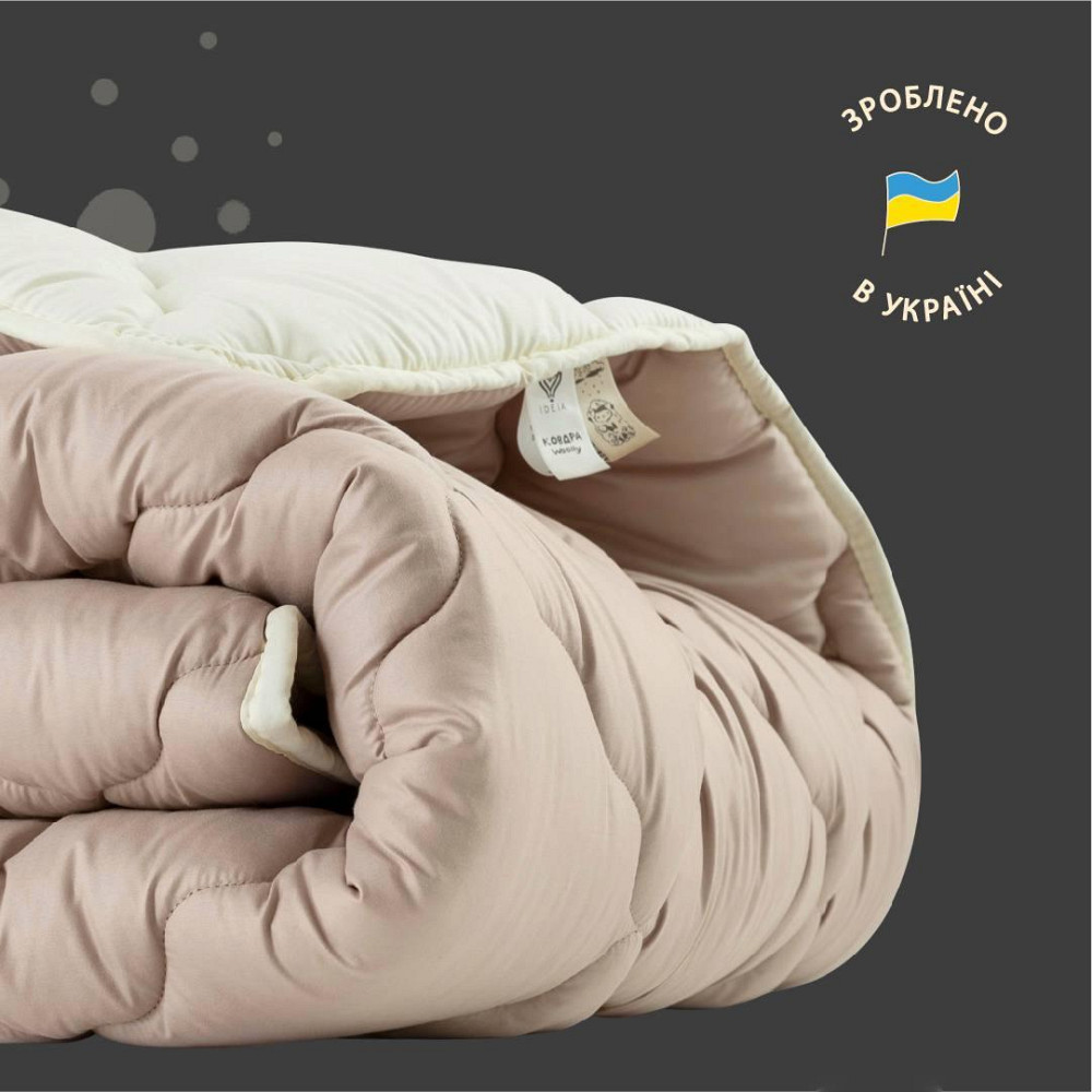 Ковдра IDEIA Woolly вовняна всесезонна 140х210 см (56860972) Чернівці - фото 5
