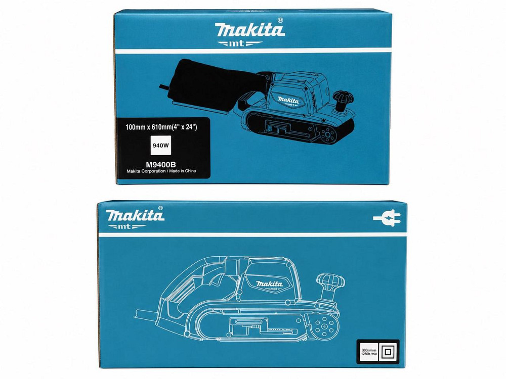 Ленточная шлифмашина Makita M9400B, 940 Вт, лента 100×610 мм, мешок для пыли Киев - изображение 5