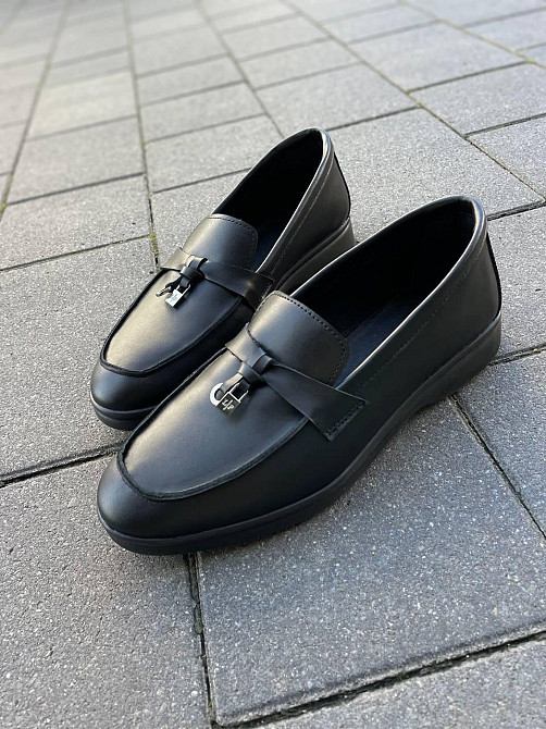 Лофери жіночі Notta bene чорні натуральна шкіра 37р.-24см. (5628) Коломия - фото 10