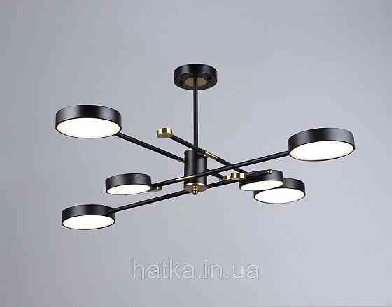 Люстар светодиодная акриловая Sirius B YH1124/6 BK+COP Киев