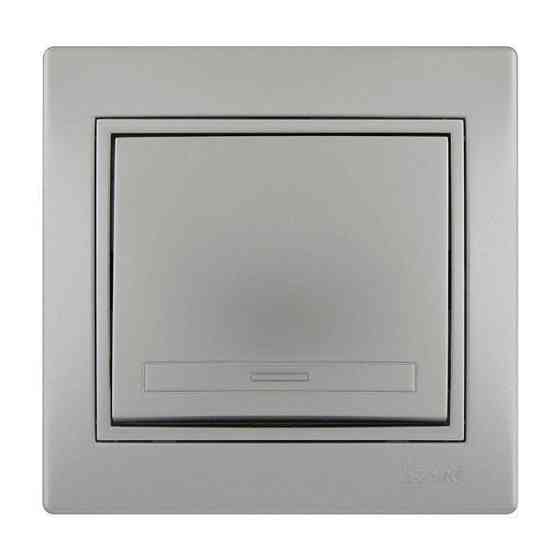 MIRA Вимикач метал сірий зі вставкою Lezard Харків