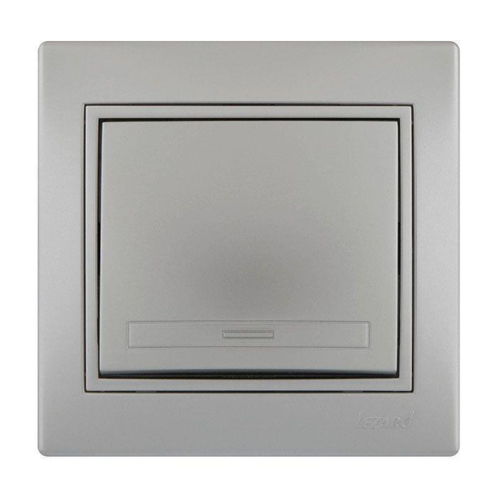 MIRA Вимикач метал сірий зі вставкою Lezard Харків - фото 2