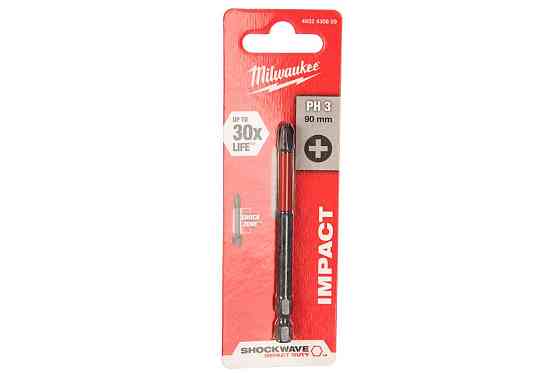 Бита SHOCKWAVE (PH3, 90 мм, 1 шт.) Milwaukee 4932430859 Коломия