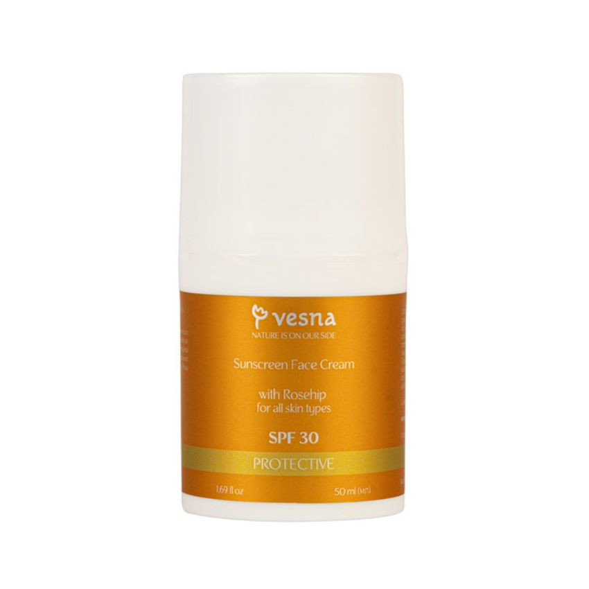 Солнцезащитный крем для лица с шиповником SPF 30 Vesna 50 мл Киев - изображение 3