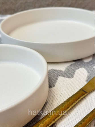 Тарілка глибока салатник "Уітні" 15 см кераміка для дому та ресторанів Київ