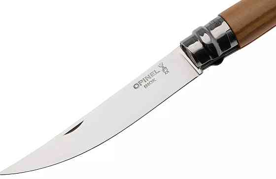 Кухонний ніж філейний складаний Opinel No.10 «Slim Olive» (002562) Нержавіюча сталь Нововолинськ