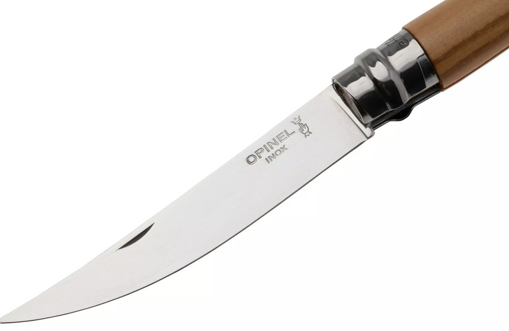 Кухонний ніж філейний складаний Opinel No.10 «Slim Olive» (002562) Нержавіюча сталь Нововолинськ - фото 4