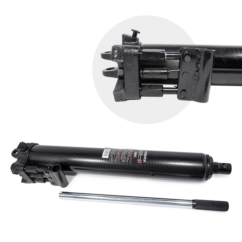 Цилиндр гидравлический удлиненный с двухштоковым насосом, 8т (общая длина - 660мм, ход штока - 500мм) Одесса - изображение 1