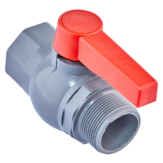 Кран кульовий Plamix PVM-1 1/2" FM PVC (PM0623) Київ