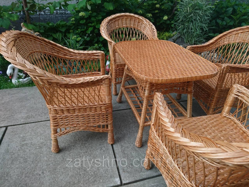 Плетеный комплект мебели из лозы на дачу Киев - изображение 8