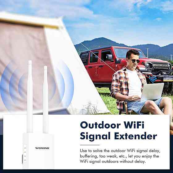 Зовнішня WiFi точка доступу WONLINK AC1200 забезпечує потужний сигнал і швидкість передачі даних до  Київ