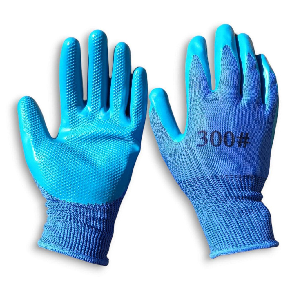 Робочі рукавички липучка No300 з латексним покриттям для саду, городу та будівництва Харків - фото 2