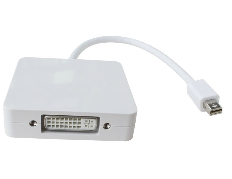 Перехідник mini DisplayPort M --> HDMI/DisplayPort/DVI (24+5), FHD 1080p, кабель 0.2 м Вінниця - фото 4