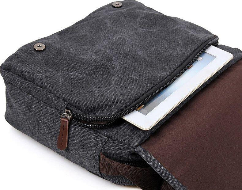 Сумка мужская Vintage 14585 Серая Киев - изображение 7