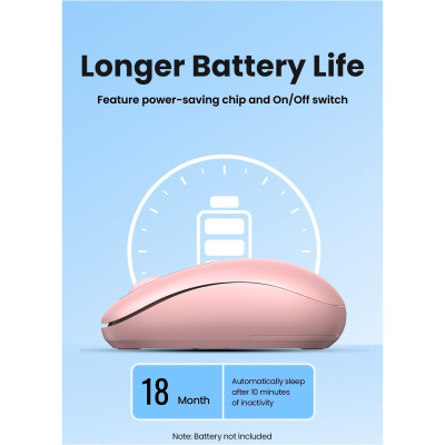Мышка Ugreen MU105 Wireless Pink (90686) Винница - изображение 6