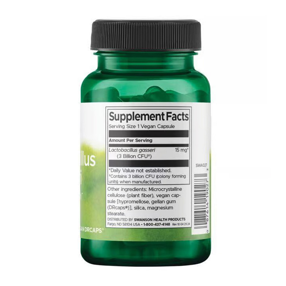 Лактобактерії пробіотик Swanson Lactobacillus Gasseri 3 Billion Cfu 60 капс Київ - фото 2