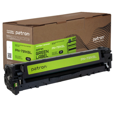 Картридж Patron Canon 731 Green Label, black (PN-731KGL) Винница - изображение 1