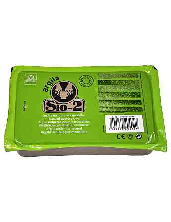 Глина гончарна натуральна Sio - 2 біла 1,5 кг. (20440001) Іспанія Киев