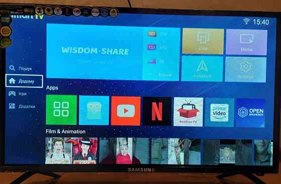 Телевізор: Samsung 45" T2, 4K, Smart TV, Wi-Fi, Android 11 Київ