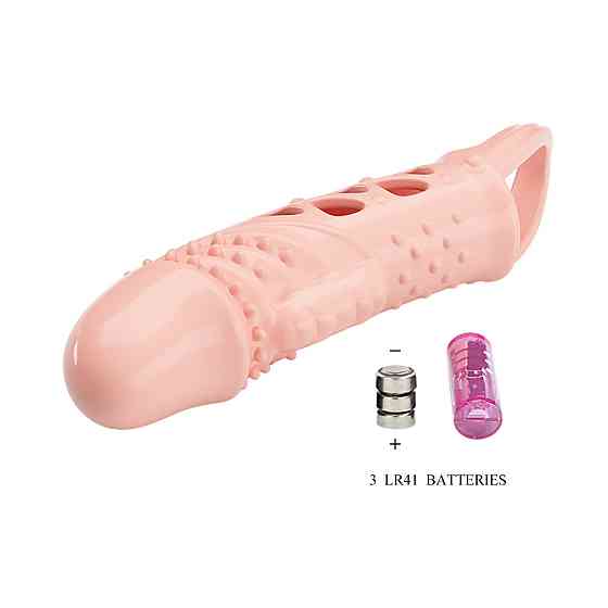 Насадка на член - Pretty Love Cecelia Vibrating Penis Sleeve Flesh Sex Aura Киев