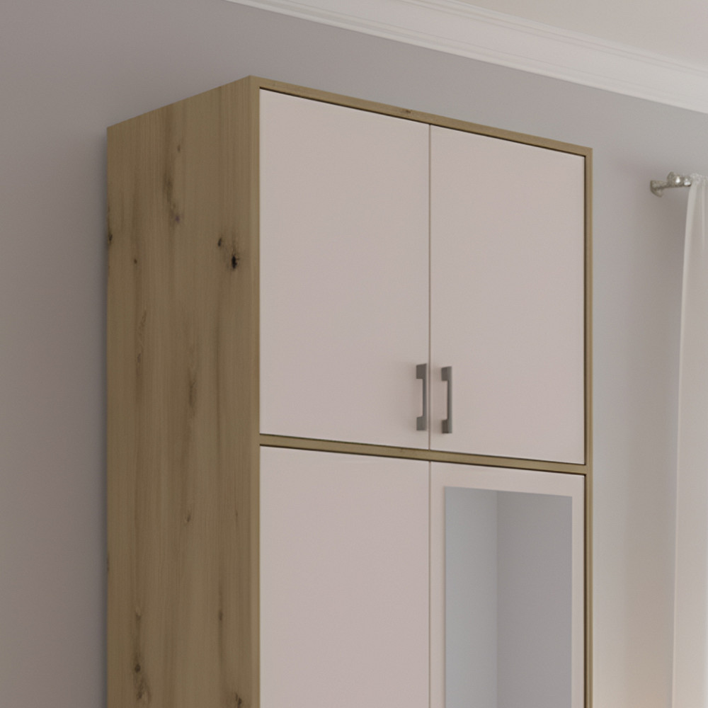 Антресоль высокая Doros Ронди Дуб Артизан/Кашемир 2 ДСП 82х52х65 (DRS-011908) Днепр - изображение 1