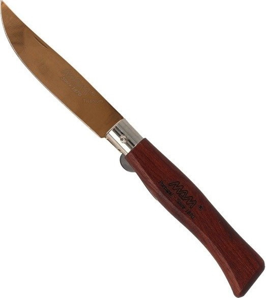 Універсальний Складаний Ніж 8.3 см MAM "Bronze Titanium" Bubinga Wood (2084) Нержавіюча сталь Нововолинськ - фото 1