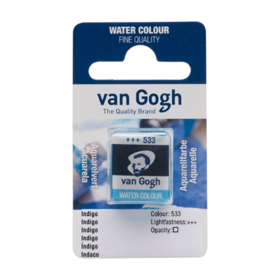 Краска акварельная Van Gogh (533) Индиго кювета Royal Talens Киев