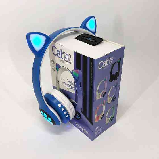 Беспроводные наушники кошечка Cat VZV 23M, Комфортные наушники с кошачьими ушками QJ-21 Львов