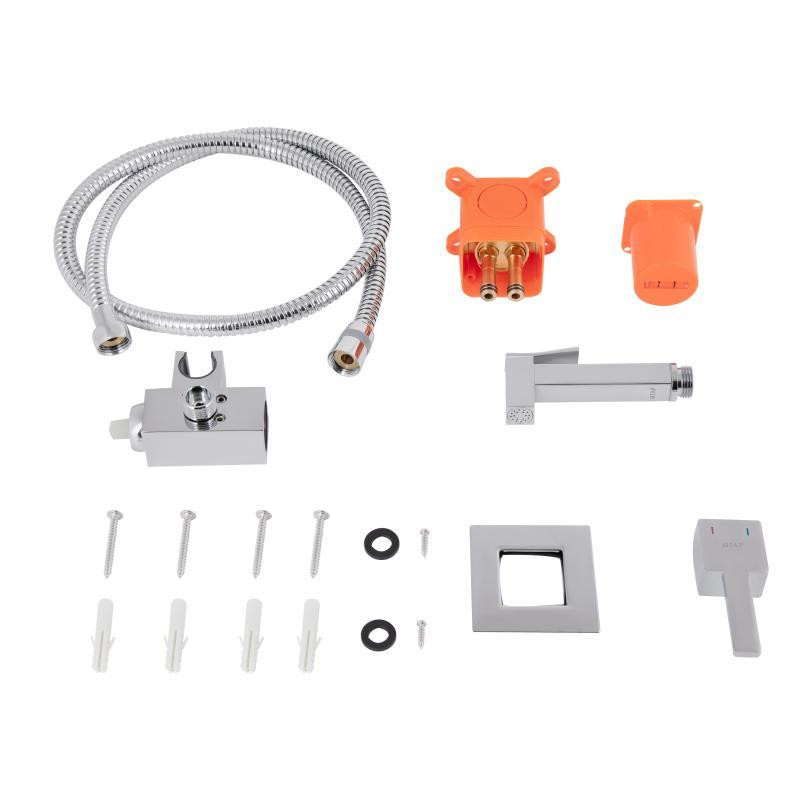 Гигиенический душ из латуни Qtap Inspai-Varius прямоугольный QTINSVARCRMV00440201 Chrome Харьков - изображение 6