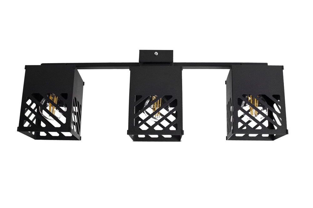 Люстра лофт чорна 3 лампи Е27 Urban NL 2410-3 BK Київ - фото 2