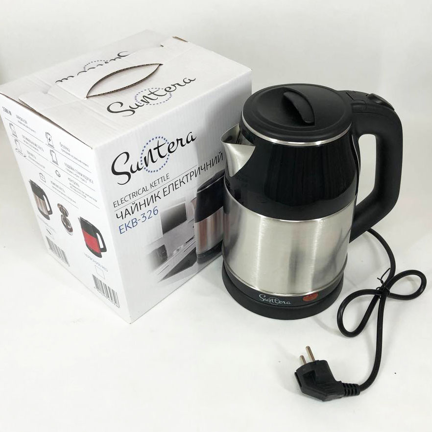 Електричний чайник для дому на кухню, Електрочайник з індикатором включення, Тихий електричний чайник HF-51 Львів - фото 3