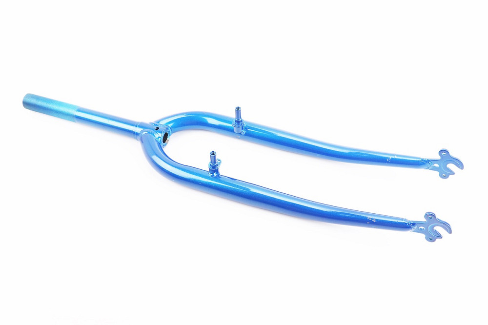 Вилка 26" з різьбою 1" (25,4мм), шток 200мм, V-brake, синя Київ - фото 1