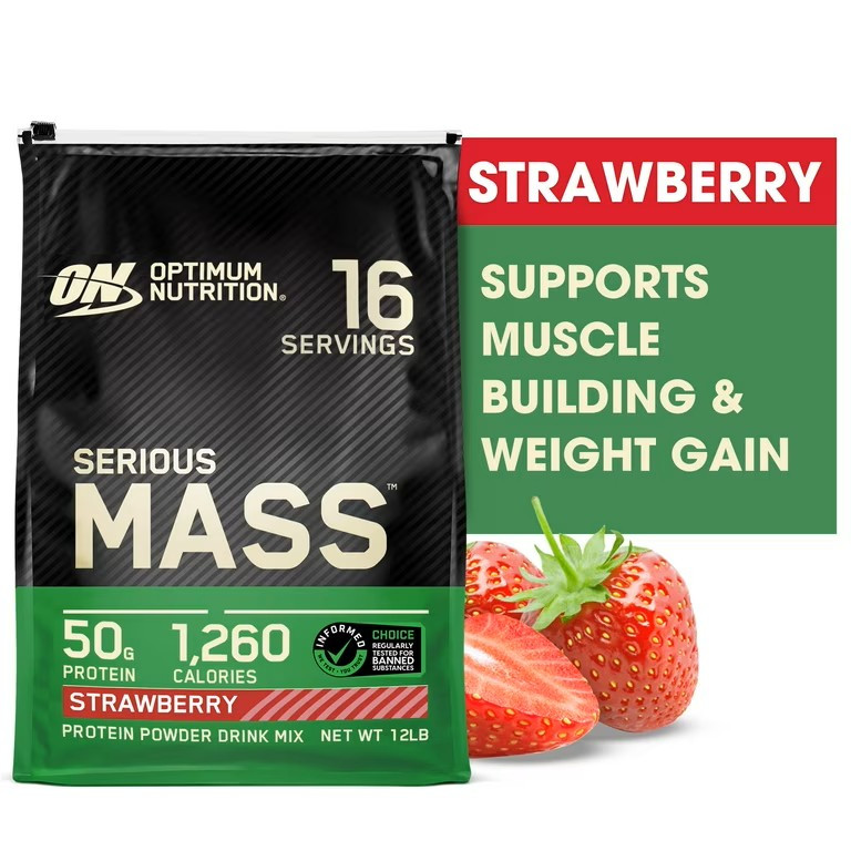 Гейнер Optimum Nutrition Serious Mass 5455g (Strawberry) EU Луцк - изображение 8