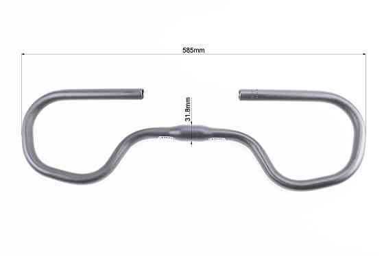 Кермо TREKKING 31,8x585мм, алюмінієве, чорне AL-069 Киев