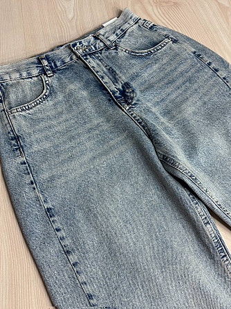 Джинси жіночі It’s Basic 3055 LOOSE FIT прямі з розрізами попереду блакитні, блакитний, 34, 34, 70 с Одеса - фото 8