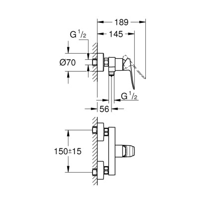 Смеситель Grohe QuickFix Dice (1018742430) Винница - изображение 4