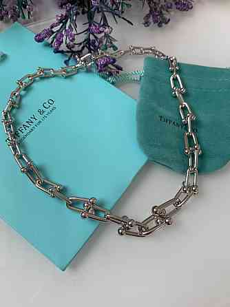 Тиффани подвеска цепь на шею с крупными звеньями Tiffany / упакована в мешочек Тиффани Одесса