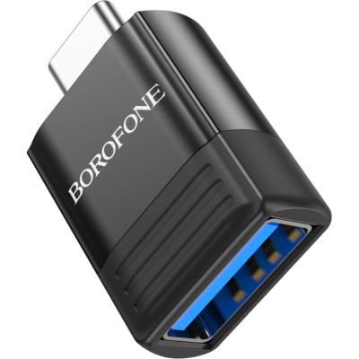 Переходник BV18 USB to USB-C M USB3.0 Black BOROFONE (6941991104015) Винница - изображение 3
