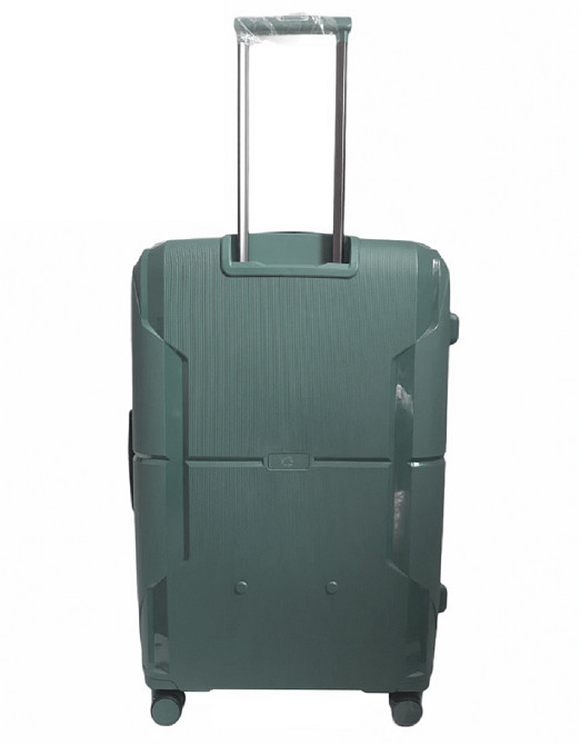 Чемодан пластиковый AIRTEX 245 большой 77 см серо-синий Киев - изображение 3