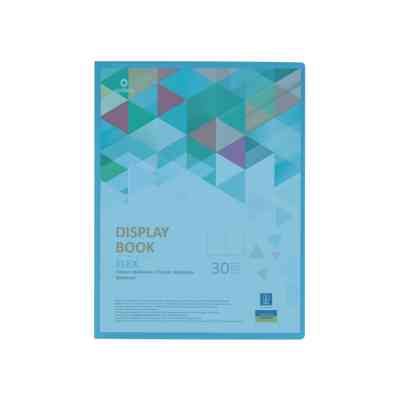 Папка с файлами Optima А4 с 30 файлами "FLEX", голубая (O32123-11) Винница