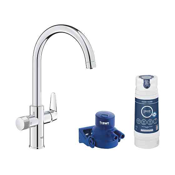 Смеситель для кухни Grohe Blue Pure StartCurve 30592000 с фильтром Blue S-Size 40404001 и головкой 64508001 Киев