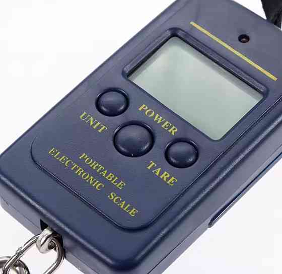 Электронные весы-кантер диапазон 10г- 50 кг на батарейках 8 на 5 см синий Киев