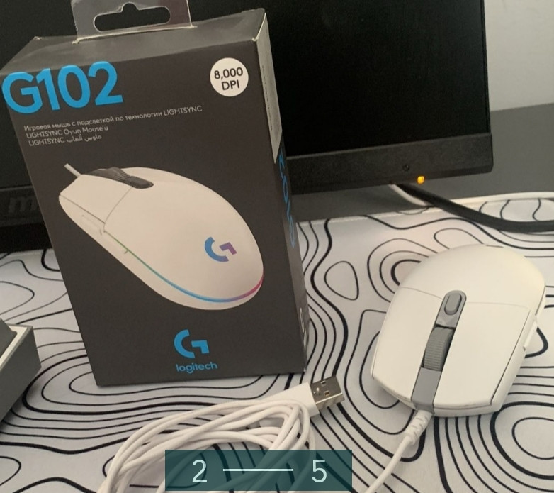 Мишка: Logitech G102 Lightsync White. Київ - фото 4
