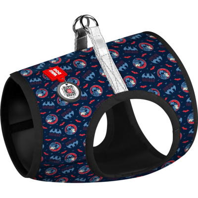 Шлей для собак WAUDOG Clothes с QR паспортом "Бэтмен красно-голубой" XS1 (1001-4003) Винница - изображение 1