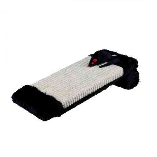 Царапка Trixie для кошек с валиком и игрушкой сизаль/плюш черная 15x35 см Киев