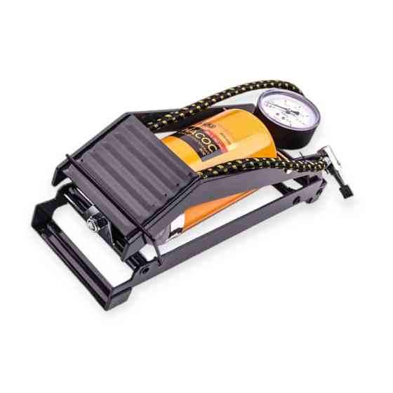 Насос ножний 1 циліндр метал. з маном. 6 атм (80х130) Мукачево