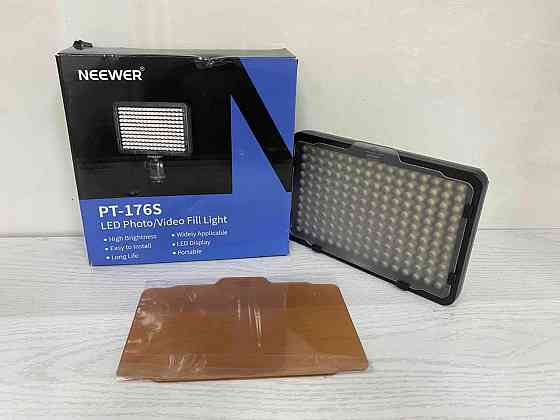 Б/В Накамерне світло Neewer PT-176S LED176 11 Вт, 3200–5600K, CRI 95+, 1320 лм, акумуляторне LED світло для фото та відео Київ